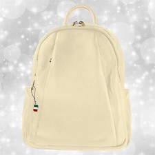 Zaino beige pelle medio