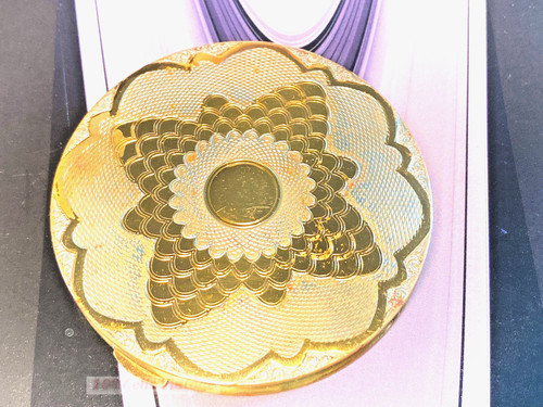 Machine turned gold tone