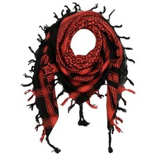 Kefiah rossa e nera kefiah