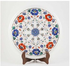 Piano Rotondo In Marmo 12" Con