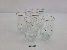 6 bicchieri da succo vetro