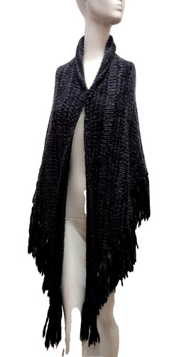 Sciarpa big knit frange - knit, shawl
