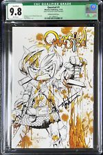 QUESTED #1 - Battle Damage FIRMATO Tyler Kirkham Color Splash Variant 9.8 CGC COA