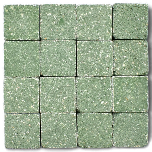 Pietre per mosaico verde