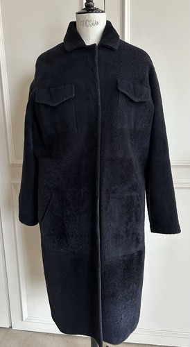 Trench coat nero reversibile