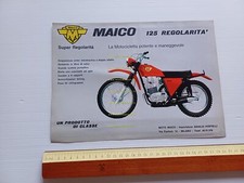 Maico 125 Regolarità 1972 depliant originale italiano