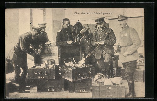 Cartolina una cassa guerra - cassa,