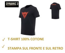 DAINESE Maglia T-SHIRT da UOMO Colore Nero Logo Rosso Speed Demon Manica Corta