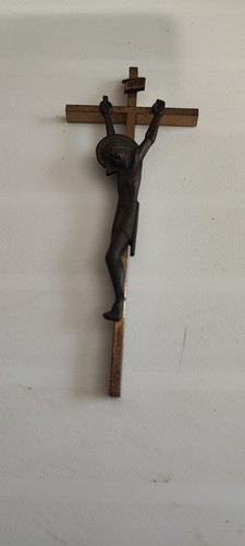 Crocifisso ottone metallo - crocifisso, e