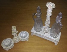 OLIERA, ACETIERA E SALIERA VINTAGE ANNI 40 - 50 + VARI OGGETTI IN PELTRO