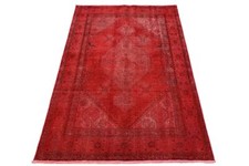 Carpetido Design Tappeto Vintage Rosso in 190x140