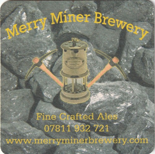 Beer mat merry - merry, miner