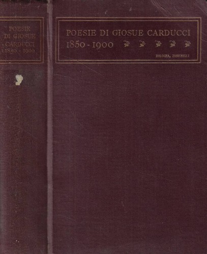 Poesie giosue carducci - .,