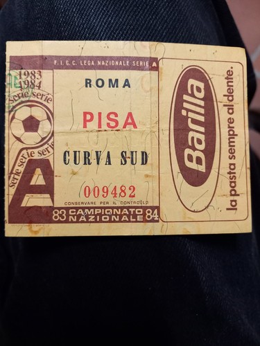 Biglietto roma pisa 1983 - pisa, 1983/84