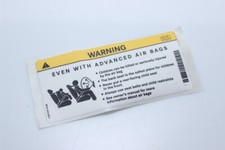 Adesivo Avviso Air Bag Per