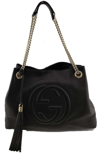 Borsa mano gucci nera media - a,