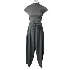 Zara donna grigio finto collo