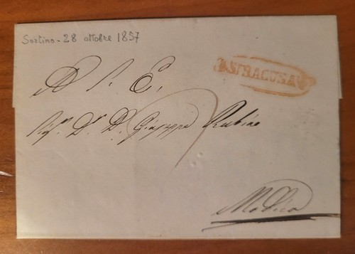 1857 sicilia percorsi postali - percorsi,