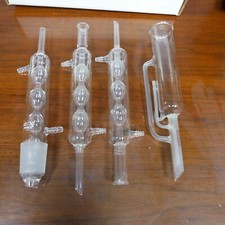 3 Condensatori, 1 Estrattore Soxhlet, PYREX, Vetreria da Laboratorio di Qualità