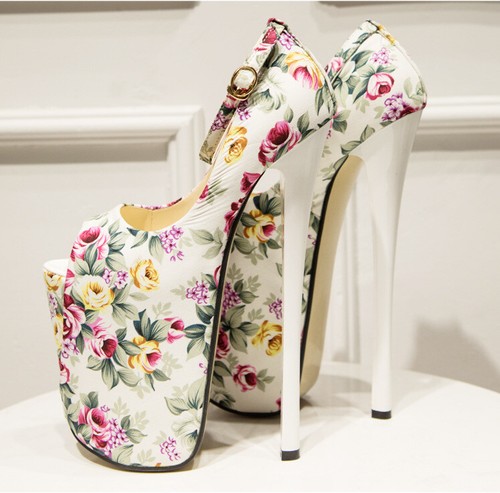 Scarpe donna tacco - sexy, fiori