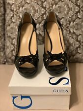 GUESS DONNA SCARPA DECOLTE APERTO IN PUNTA PELLE NERO
