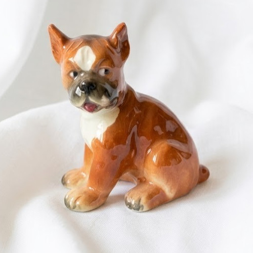 Vintage goebel boxer puppy - vintage,