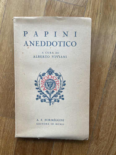 Viviani papini aneddotico - -,