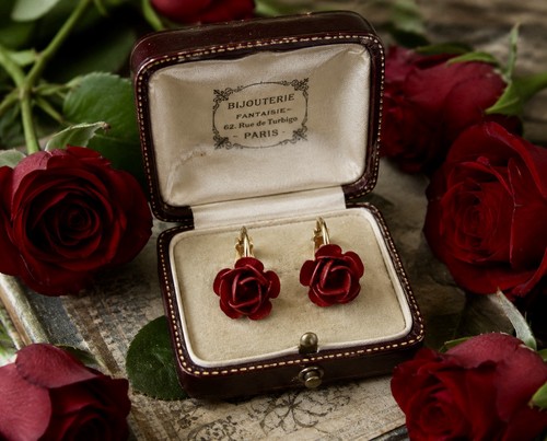 Orecchini vintage clip con - vintage,