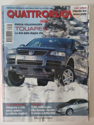 Rivista quattroruote 568 - rivista, n