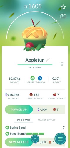Pokémon appletun evoluzione - appletun, (evoluzione