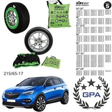 CALZE DA NEVE IN TESSUTO OPEL GRANDLAND X 2017 2018 2019 2020 MISURA 215/65-17