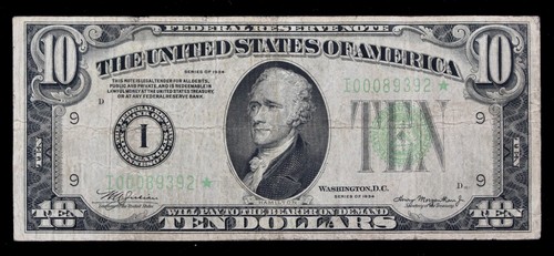 Raro tenente stella dollari - 10,