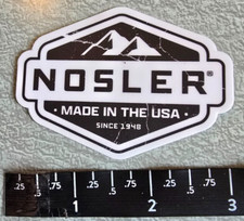 #10 Adesivo decalcomania vinile Nosler Made in USA Factor Partition Bullet Co.