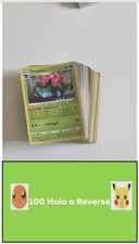 100 Carte Pokemon Holo & Reverse ORIGINALI 