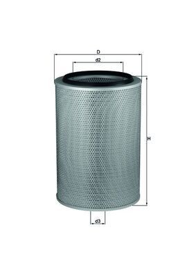 Inserto filtro aria mahle - inserto,