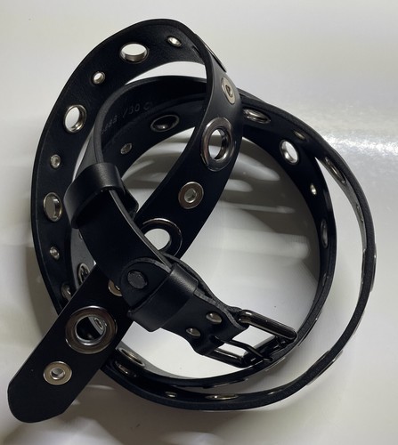 Cintura cuoio con borchie - con,