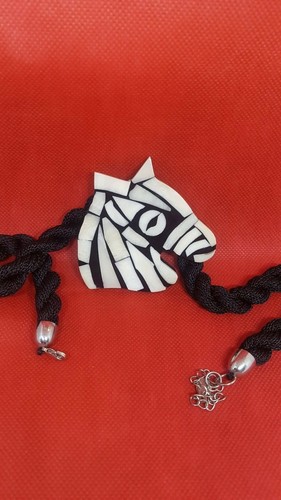 Collana osso intarsio - osso, -intarsio