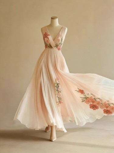 Maxi abito donna - , blush