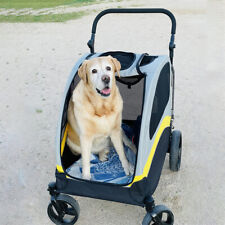 Passeggino per Cani Passeggino per Animali Domestici Trolley per Cani Pieghevole Bingopaw con 4 Ruote 