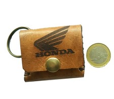 PORTACHIAVI MOTO HONDA IN CUOIO FATTO A MANO VERO CUOIO MADE IN ITALY