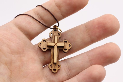 Collana con ciondolo croce - , in