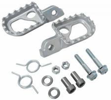 Ergal silver footrests +
