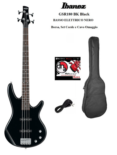 Ibanez gsr180 black basso - black,