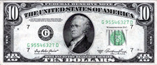 1950A banconota da 10 dollari
