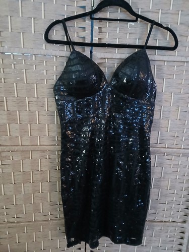 Mini abito guess nero - abito,