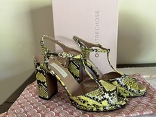 Sandali Con Tacco 10 Cm, Ottime Condizioni, L’ Autre Chose Stampa Pitone Giallo
