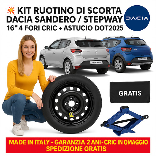 Kit ruotino scorta 16 - 💥kit,
