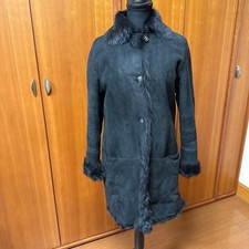 USED GUCCI BLACK MOUTON COAT