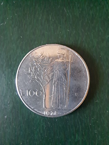 Moneta 100 lire 1978 - moneta,