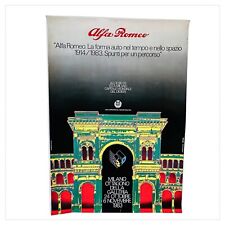 Manifesto Poster Mostra Vintage ALFA ROMEO Milano 1983 Grafico Sergio Calatroni